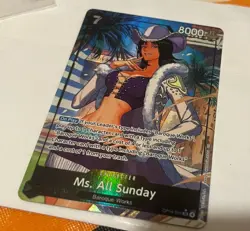 One Piece TCG Ms. All Sunday OP04-084 Alternative Art SR English. Azure Sea’s NM - Image 4