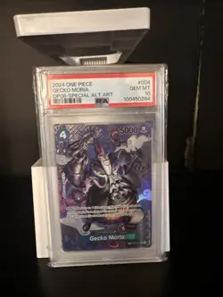 One Piece TCG Gecko Moria SP Alternative Art OP08 ST03-004 PSA 10 - Image 1