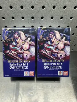 One Piece TCG: Double Pack Set 9 The Azure Sea's Seven - FACTORY SEALED! Lot-2 - Image 2
