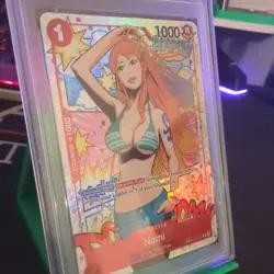 One Piece Nami Treasure Rare TR ST01-007 OP06 Wings Captain GEM MINT PSA 10 - Image 2