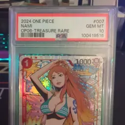 One Piece Nami Treasure Rare TR ST01-007 OP06 Wings Captain GEM MINT PSA 10 - Image 3