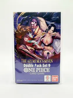 One Piece TCG: Double Pack Set 9 The Azure Sea's Seven - New Sealed - Image 1