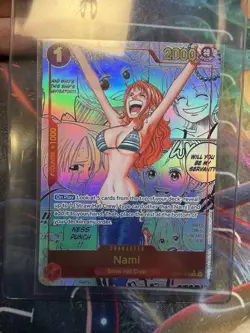 One Piece TCG Nami Manga Alternate Art OP01-016 NM ENGLISH RAW - Image 3