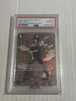 One Piece Awakening Of The New Era OP05 Rob Lucci Special Alt Art SP PSA 10 ENG - Image 1