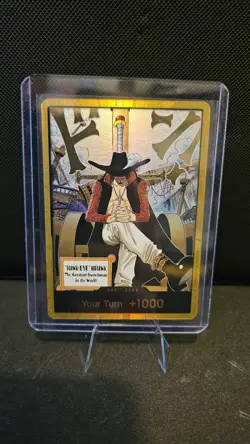 Dracule Mihawk OP14 Gold Don!! Azure Sea's Seven One Piece English - Image 1