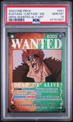 One Piece TCG Kaido ST04-003 Wanted Poster Alternate Art & Eustass Captain Kid - Image 4