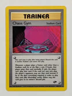 Chaos Gym - 102/132 - Rare Unlimited Gym Challenge - Pokemon Card - LP - Image 1