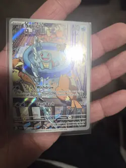 Pokemon Squirtle Holo Illustration TCG Card Stellar Crown 148/142 NM Condition - Image 3
