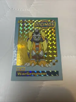 2001 Bandai Digimon TCG ID#90 WarGreymon Holo Card DP460 - Image 1