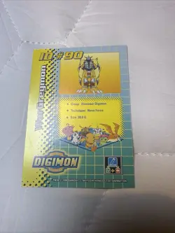 2001 Bandai Digimon TCG ID#90 WarGreymon Holo Card DP460 - Image 2