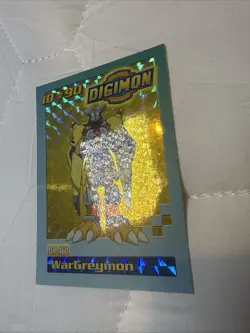 2001 Bandai Digimon TCG ID#90 WarGreymon Holo Card DP460 - Image 3