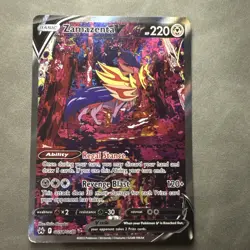 Pokemon TCG Zamazenta v Crown Zenith Galarian Gallery Card GG54/GG70 Near Mint - Image 1