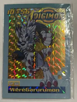 Bandai Digimon Trading Card ID#56 Weregarurumon Toy Exclusive Holo Rare - SEALED - Image 1
