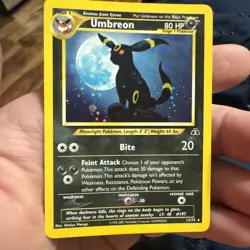 Pokemon Umbreon Holo Neo Discovery 13/75 Wizards of the Coast 2001 English Card - Image 1