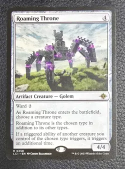 Roaming Throne The Lost Caverns of Ixalan Regular MTG NM Magic Card - Image 1
