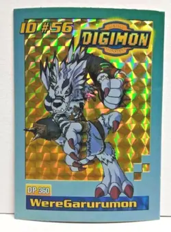 Bandai Digimon Trading Card ID #56 Weregarurumon Toy Exclusive Holo Rare MINT! - Image 1