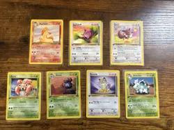 Pokemon TCG Lot of 1st Edition Jungle Cards Jigglypuff, Eevee, Meowth Etc. - Image 1