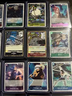 One Piece LOT 20 Cards ALL JOLLY ROGER FOIL and ALL IN TOP LOADERS - Image 3