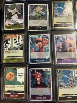 One Piece LOT 20 Cards ALL JOLLY ROGER FOIL and ALL IN TOP LOADERS - Image 4