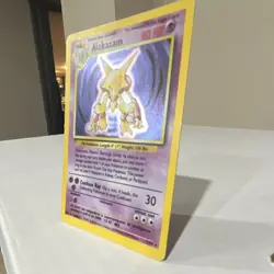 Pokemon Alakazam Base Set Holo Rare 1/102 80 HP English TCG Card 1999 - Image 2