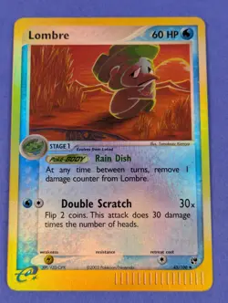 Lombre - 45/100 - Uncommon Reverse Holo Sandstorm - Pokemon Card - MP - Image 1