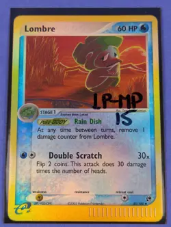 Lombre - 45/100 - Uncommon Reverse Holo Sandstorm - Pokemon Card - MP - Image 3