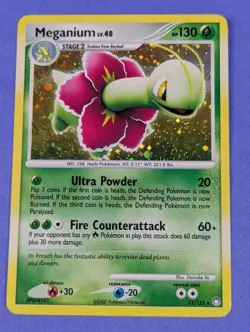 Meganium - 13/123 - Holo Rare Mysterious Treasures - Pokemon Card - LP - Image 1