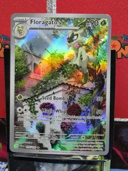 Pokemon TCG Floragato Scarlet & Violet Paldea Evolved Holo Card 197/193 Full Art - Image 1