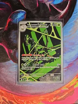 Pokemon TCG Team Rockets Spidops Card 187/182 Destined Rivals Illustration Rare - Image 1