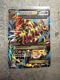 Pokemon Primal Groudon EX Holo Rare Card XY Primal Clash 151/160 - Image 1