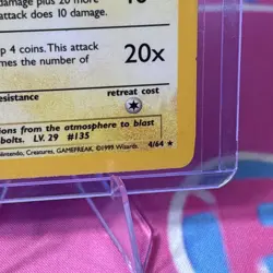 Pokemon TCG Jolteon Jungle Holo Rare Card 4/64 HP - Image 5