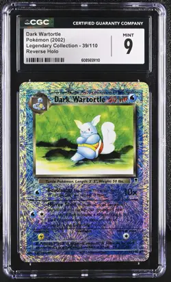 CGC 9 Dark Wartortle Legendary (Collection) 39/110 Reverse Holo Pokemon Card - Image 1