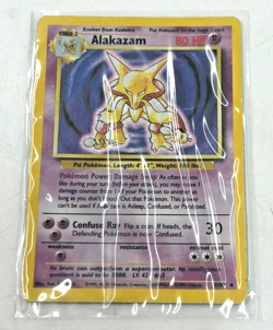 Pokemon 1999 Base Set Alakazam 1/102 Holo Rare Trading Card - (N) #63D - Image 1