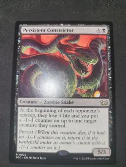MTG Persistent Constrictor Commander: Duskmourn: House of Horror NM/EX - Image 1