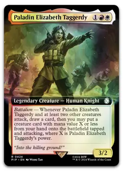 Paladin Elizabeth Taggerdy (Extended Art) #424 (Foil) (NM) Fallout PIP Magic MTG - Image 1