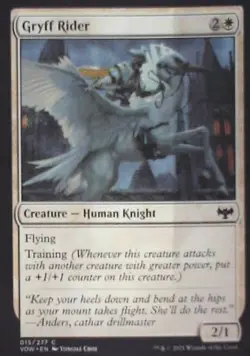 Gryff Rider - Innistrad: Crimson Vow: #15, Magic: The Gathering Nm C282 - Image 1
