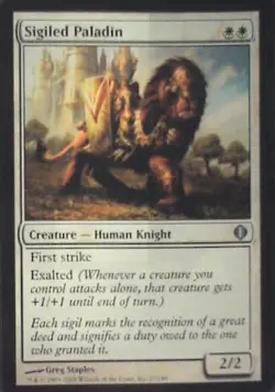 Sigiled Paladin - Shards of Alara: #27, Magic: The Gathering Nm C284 - Image 1