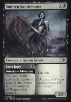 Smitten Swordmaster - Throne of Eldraine: #105, Magic: The Gathering Lp C286 - Image 1