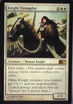 Knight Exemplar - Magic 2011 (M11): #20, Magic: The Gathering Lp C287 - Image 1