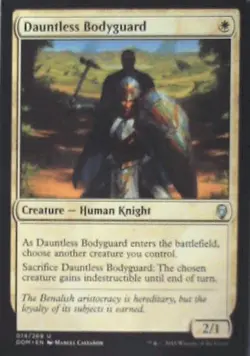 Dauntless Bodyguard - Dominaria: #14, Magic: The Gathering Nm C291 - Image 1