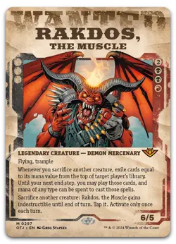 Rakdos, the Muscle (Showcase) #297 (NM) Thunder Junction OTJ Magic MTG - Image 1