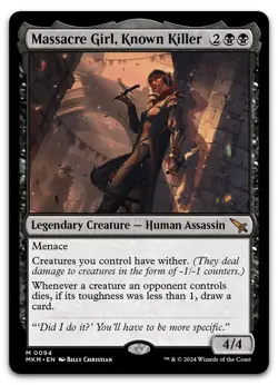 Massacre Girl, Known Killer #94 (NM) Murders Karlov Manor MKM Magic MTG - Image 1