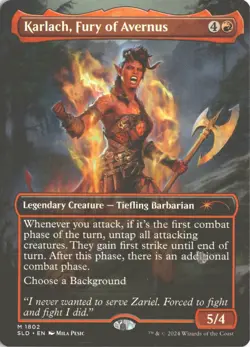 MTG Karlach, Fury Of Avernus (1802) *Non-Foil* Secret Lair: Karlach's Rage MT/NM - Image 1