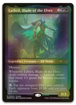 Lathril, Blade of the Elves (Foil Etched) #2 (NM) Media Promos MEDIA Magic MTG - Image 1
