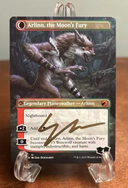 MTG Arlinn The Moons Fury & The Packs Hope Signed Eric Deschamps Artist Proof - Image 1