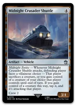 Midnight Crusader Shuttle #179 (NM) Doctor Who WHO Magic MTG - Image 1