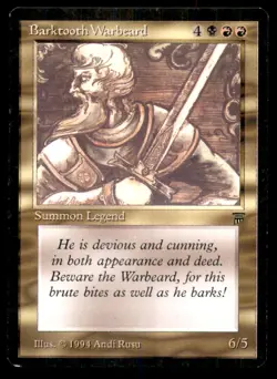 MTG Barktooth Warbeard LP Light Play Legends [4422] - Image 1