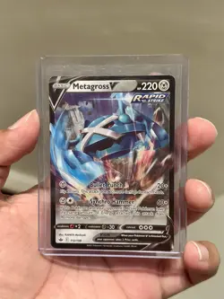 Metagross V 112/198 Chilling Reign NM Full Art Ultra Rare Pokemon Card - Image 1