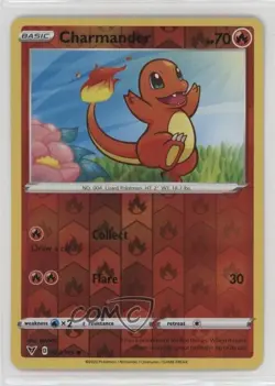 Charmander Reverse Foil Pokemon Sword & Shield Vivid Voltage #023 - Image 1