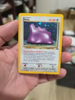 Pokemon - Fossil Set Unlimited WOTC - Ditto 3/62 Holo Rare PLAYED - Image 4